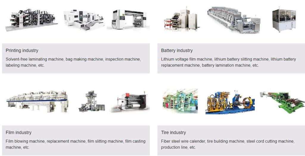 applications of web guiding machine