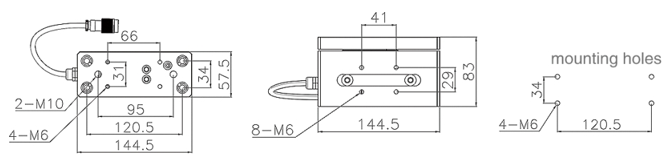 Specifications of LS300 Through-axis Tension Sensor