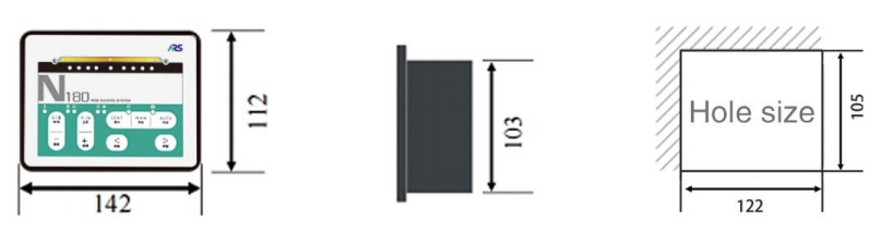 specificarions of N180 web guide controller