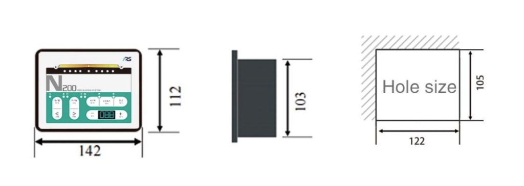 specificarions of N200 web guide controller