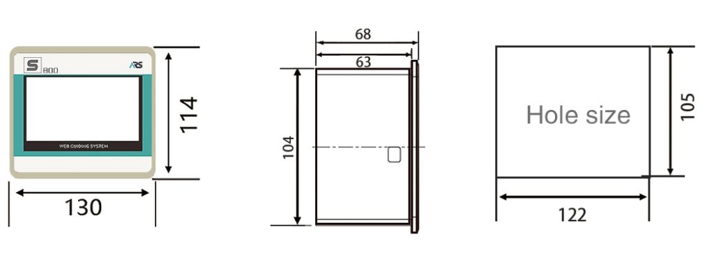 specificarions of S800 web guide controller