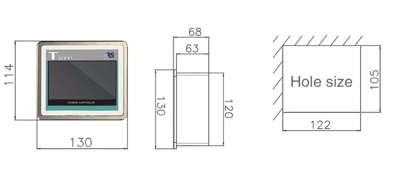 specifications of T1000 web tension controller