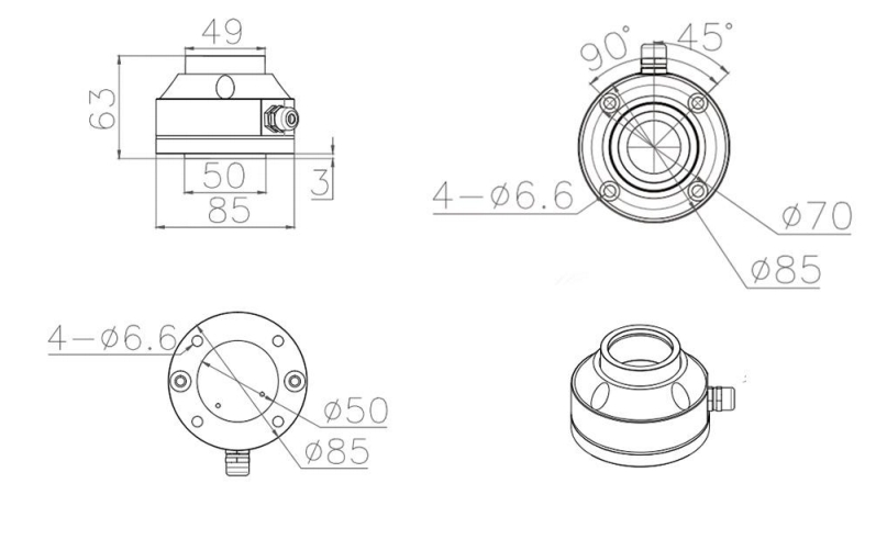 specifications of LS500 Through-shaft Tension Sensor