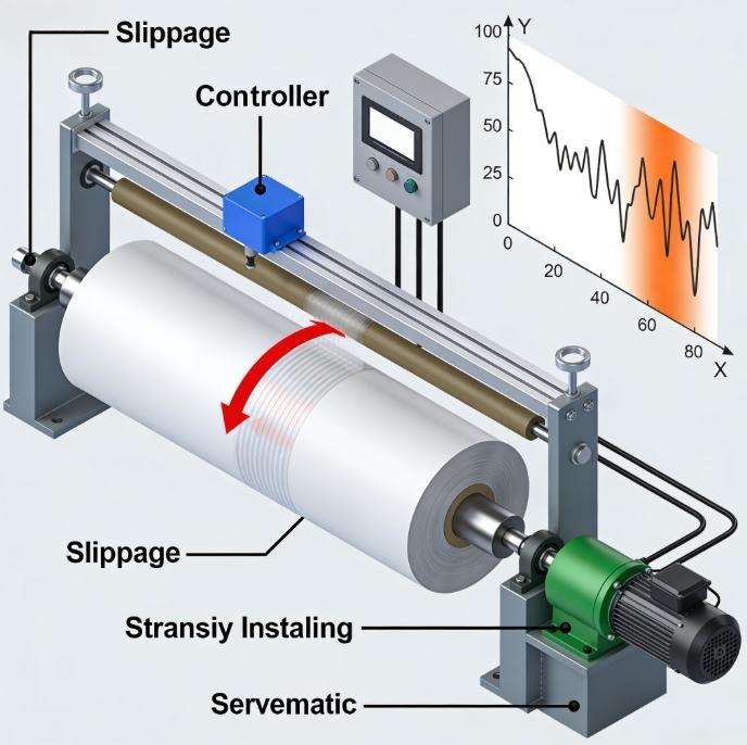 Web Slippage in Tension Control Systems