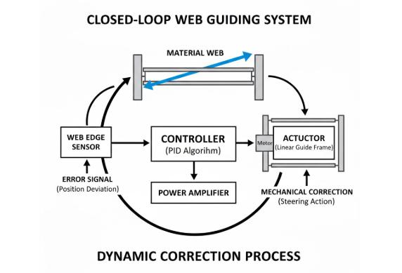 Closed-Loop Web Guiding Diagram
