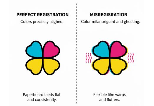 close-up comparison of printed defects
