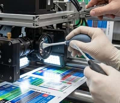 Clean the Camera Lens on a Print Inspection System
